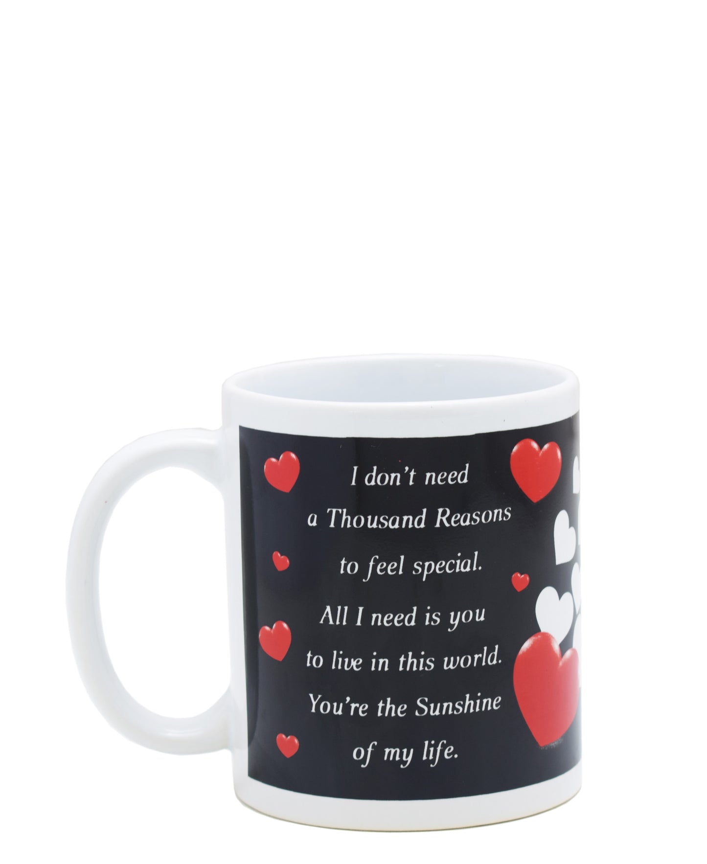 Lovers Design 440ml Journey Of Life Mug - White & Black