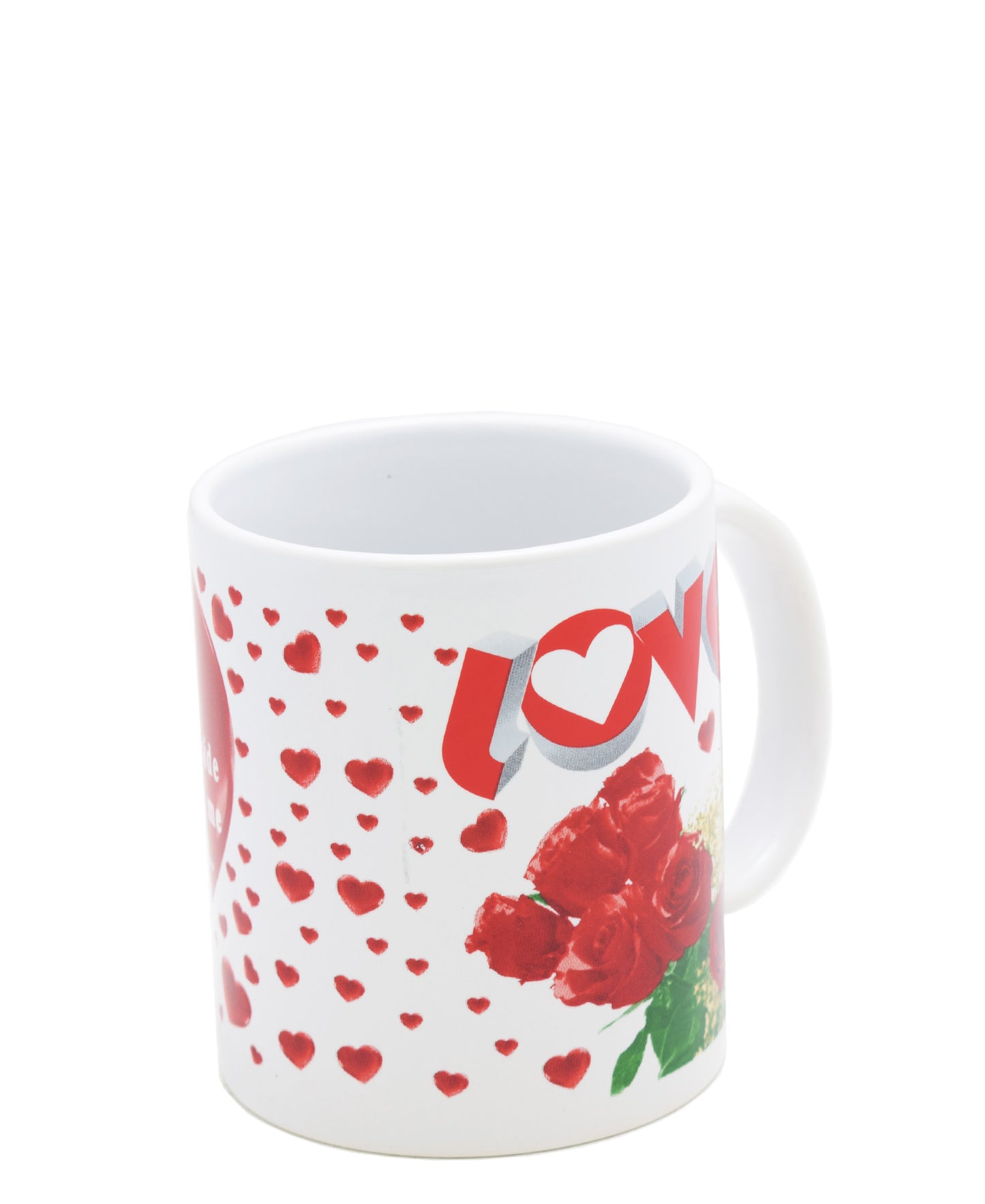 Lovers Design 440ml Love Mug - White & Red