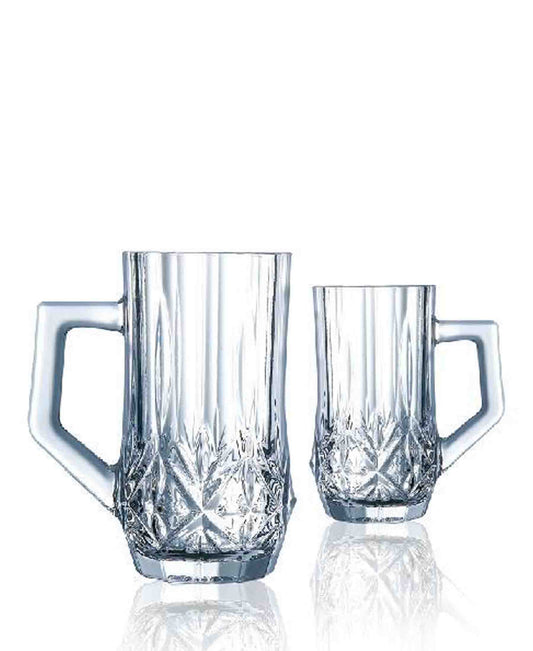 Luminarc 6 Piece Glass Brighton Tea Mug Set - Clear