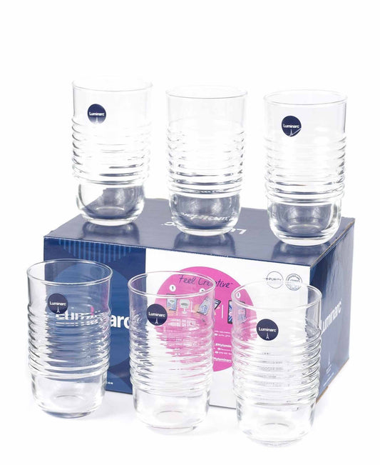 Luminarc Magicien 6 Piece Tumbler Set - Clear