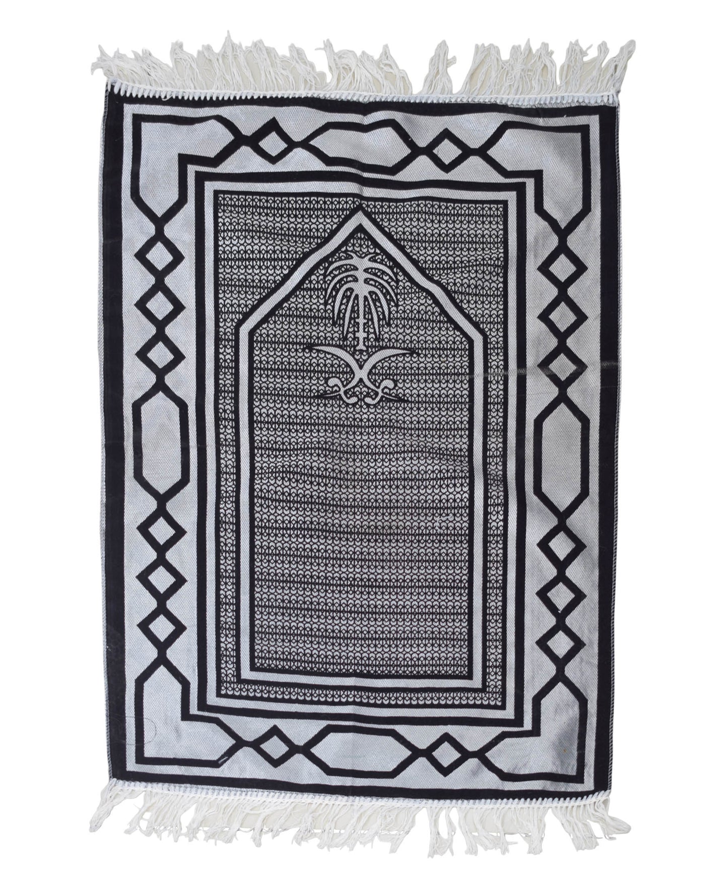 Musallah Prayer Mat - Black & Grey