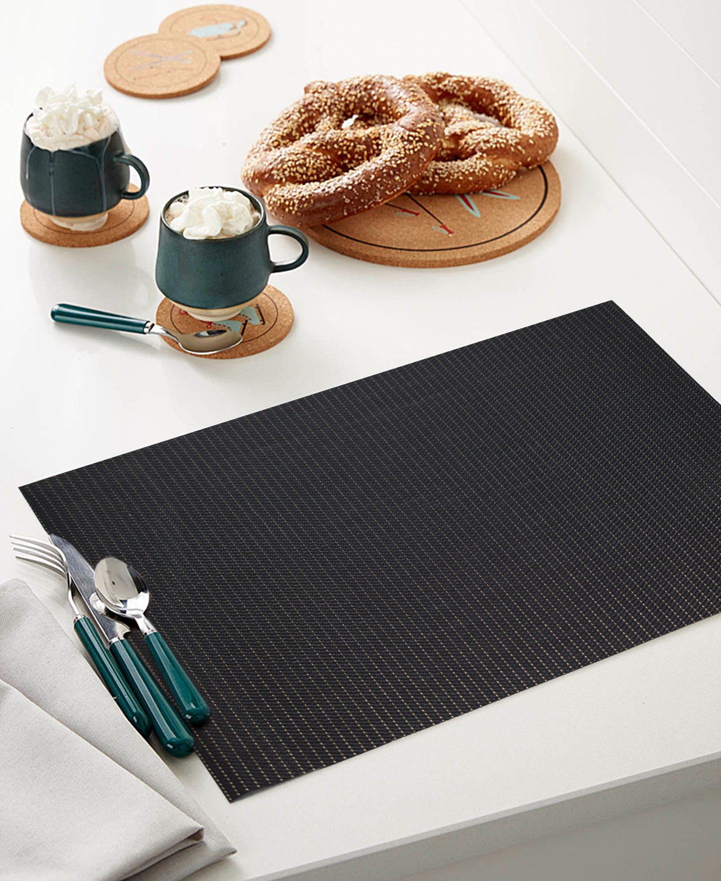 Glimmer Placemat 45x30cm - Black