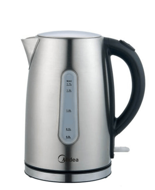 Midea 1.7L Deluxe Stainless Steel Kettle - Silver