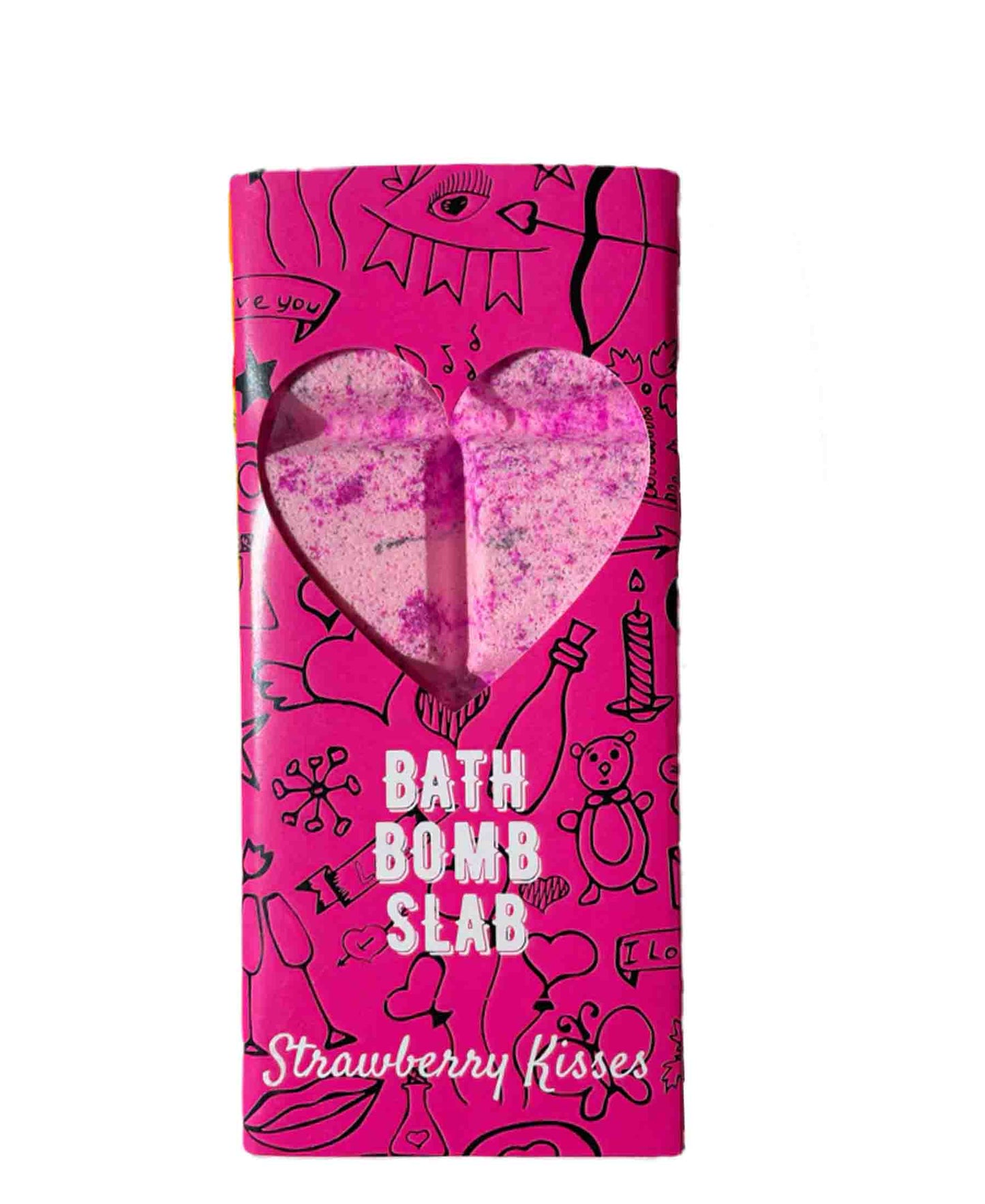 Strawberry Kisses Slab Bath Bomb