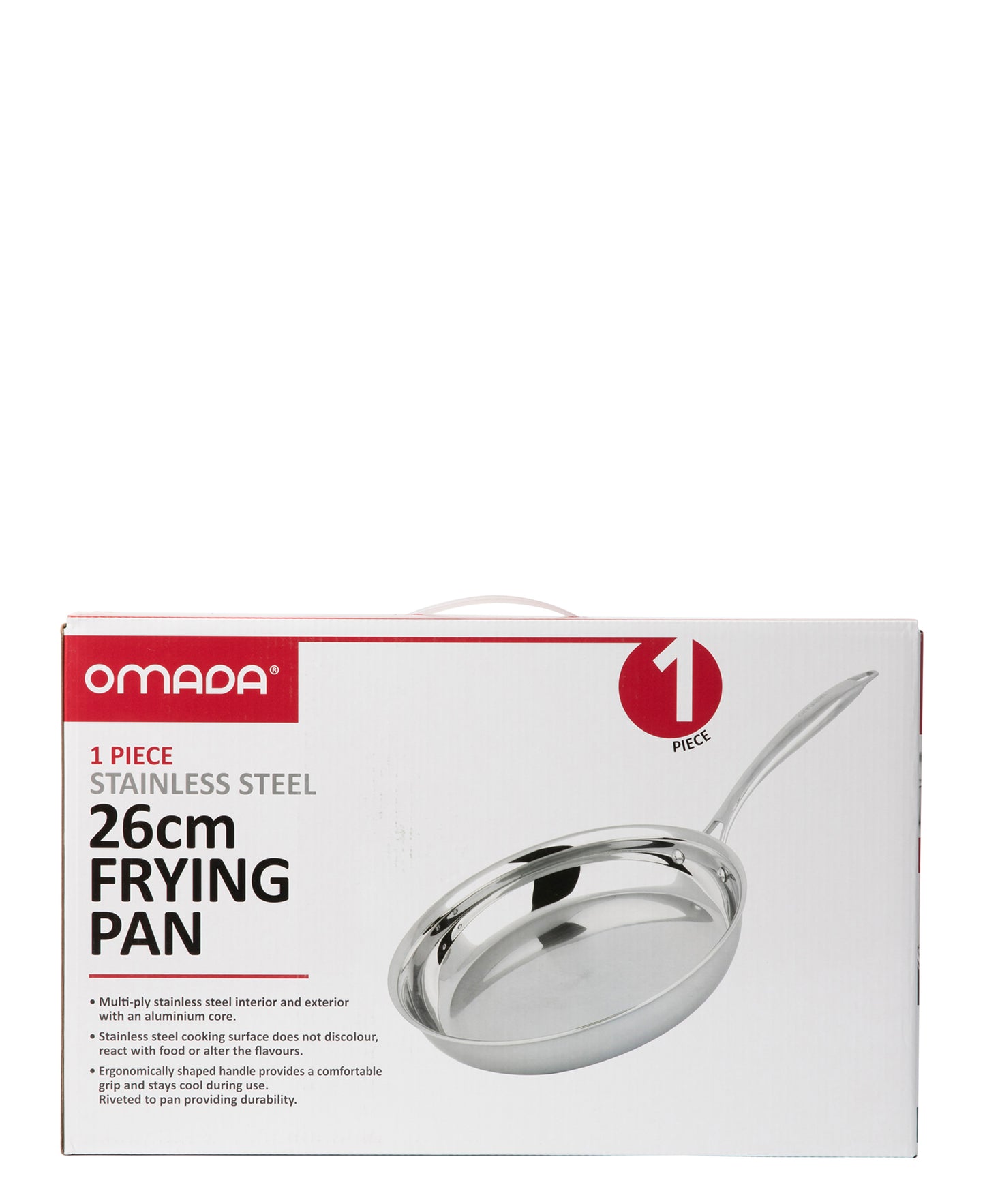 Omada 26cm Fry Pan With No Coating - Silver