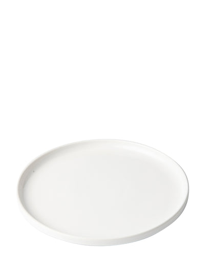 Omada Flat Stackable Dinner Plate - White