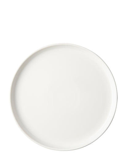 Omada Flat Stackable Dinner Plate - White