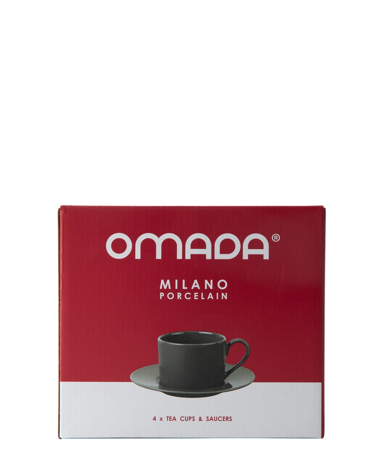 Omada Maxim Cup & Saucer 4 Piece - Dark Grey