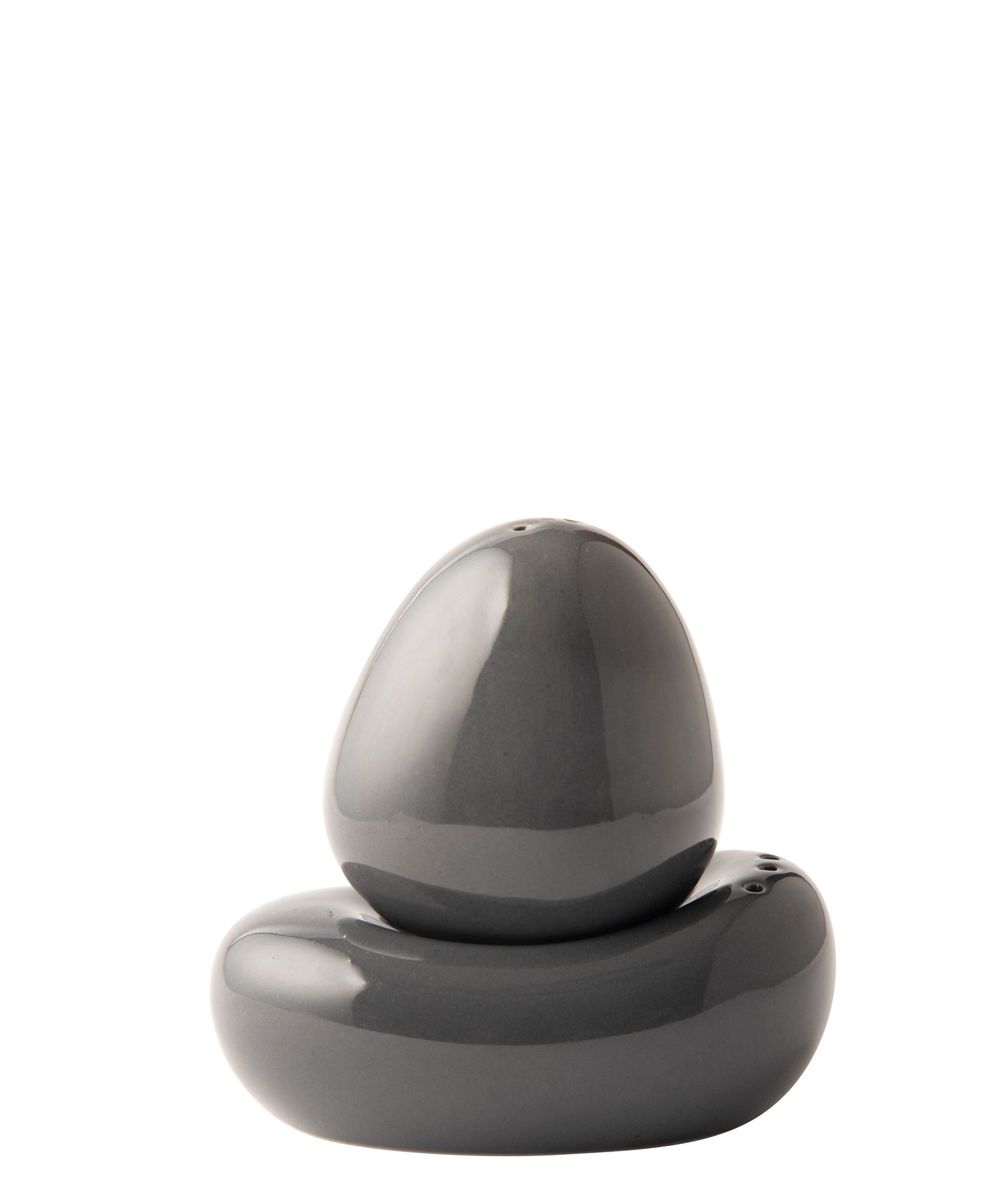 Omada Irregular Salt & Pepper Shaker - Dark Grey