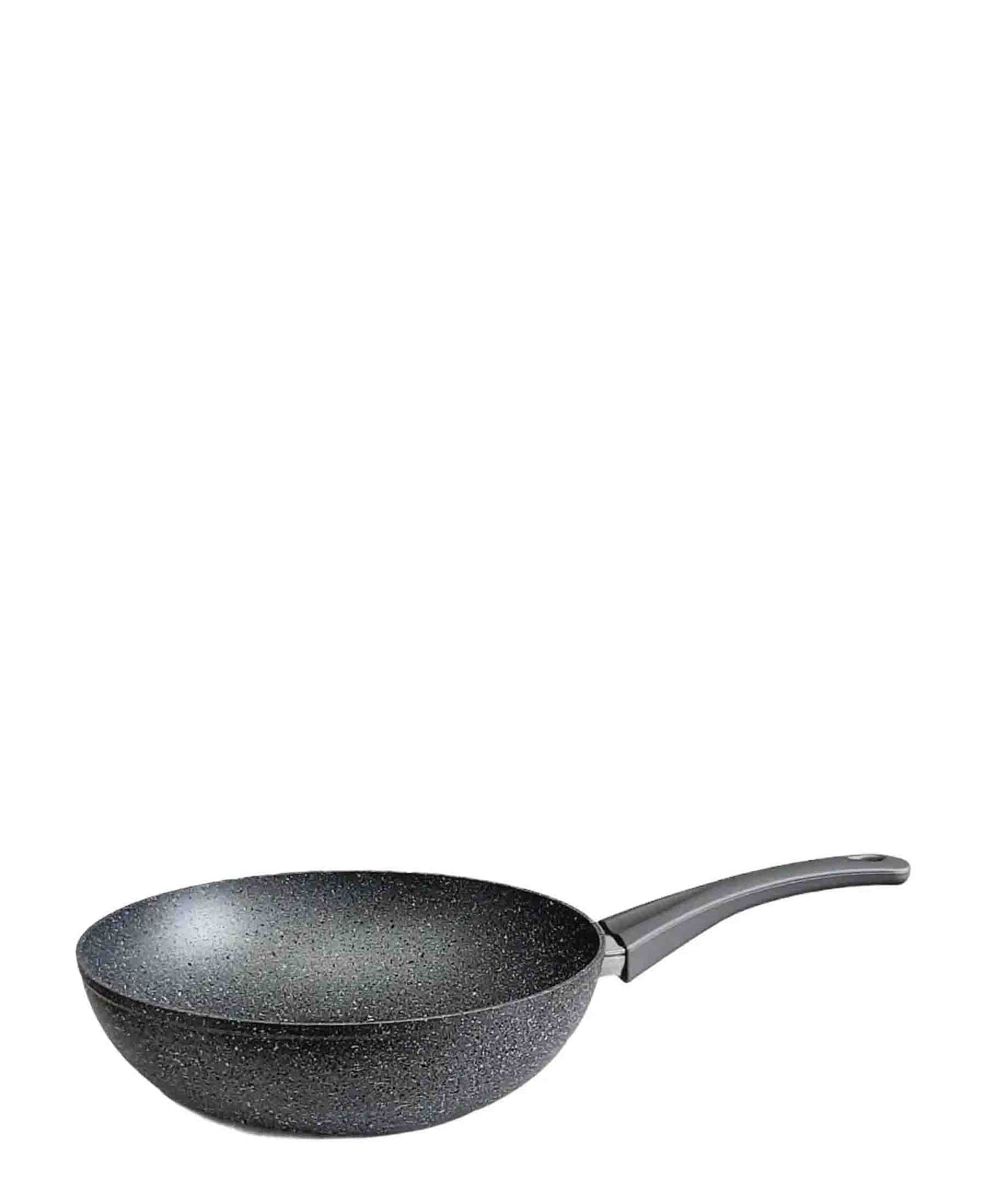 OMS 28cm Granite Wok Pan - Grey