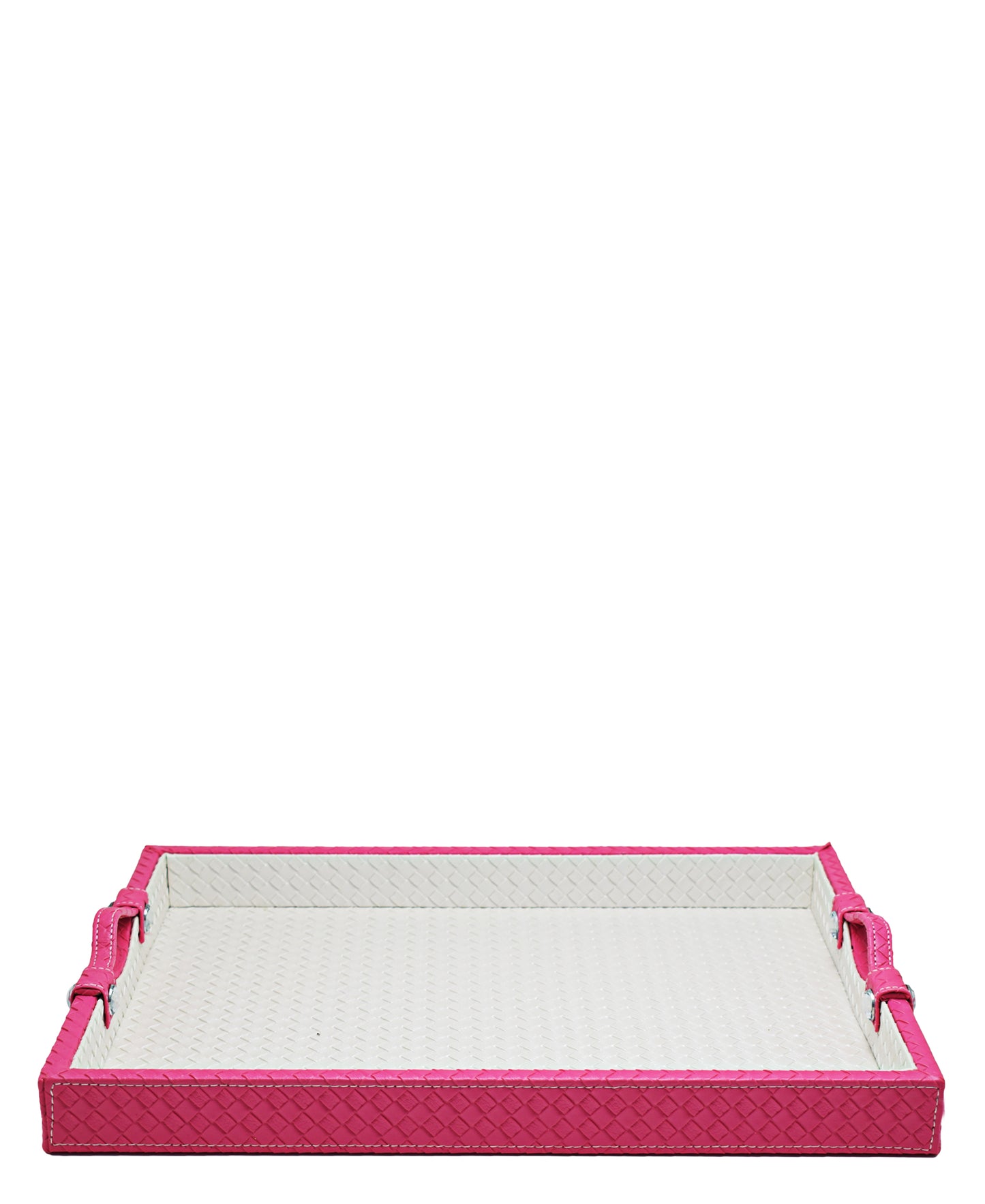 Urban Decor Leather Tray - Pink