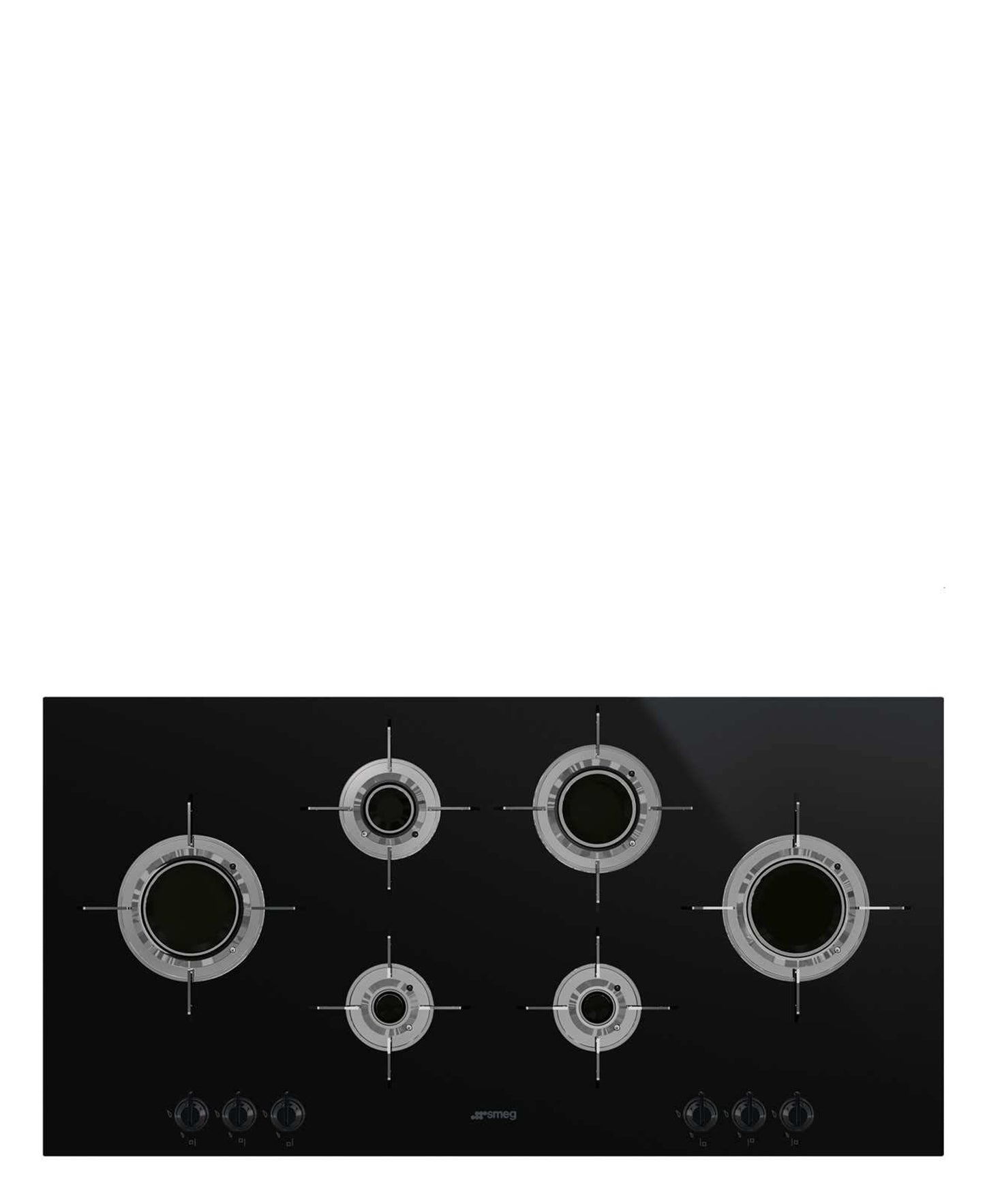 Smeg Dolce Stil Novo Laminar Flame Gas Hob - Black