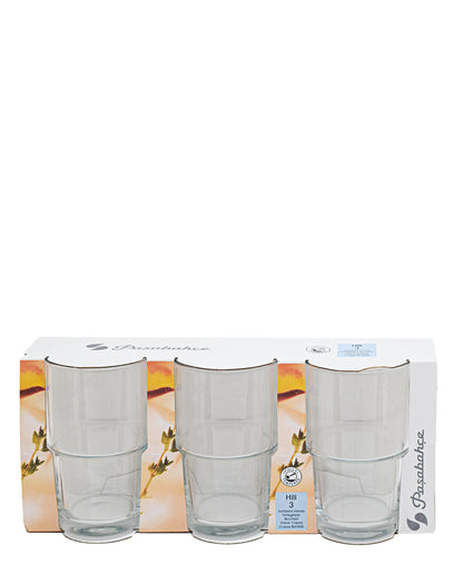 Pasabahce Hill 3 Piece Tumblers - Clear