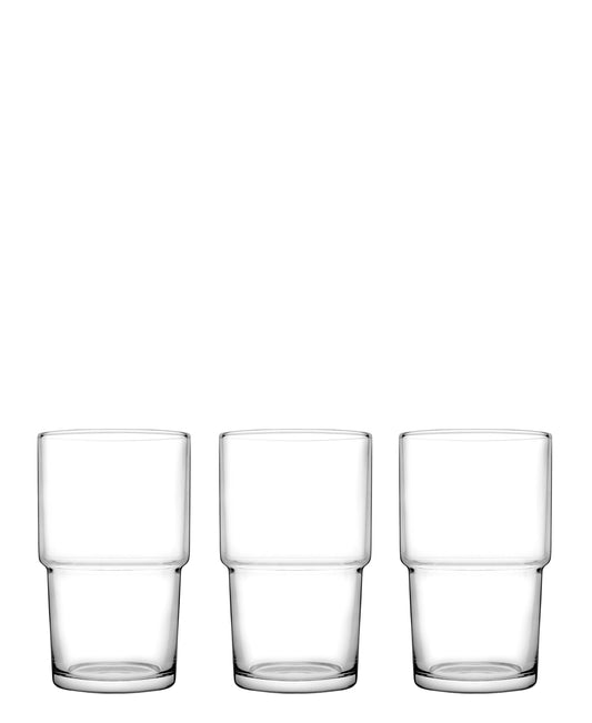 Pasabahce Hill 3 Piece Tumblers - Clear