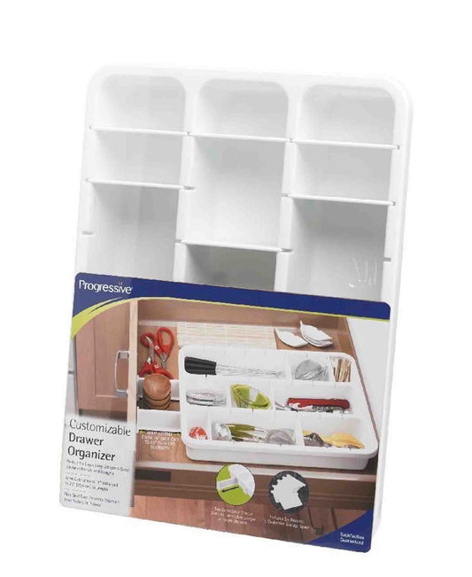 Progressive Customizable Drawer Organizer - White