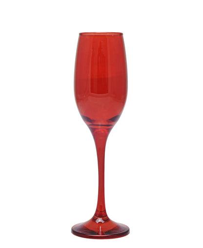 Kitchen Life Champagne Glass - Red