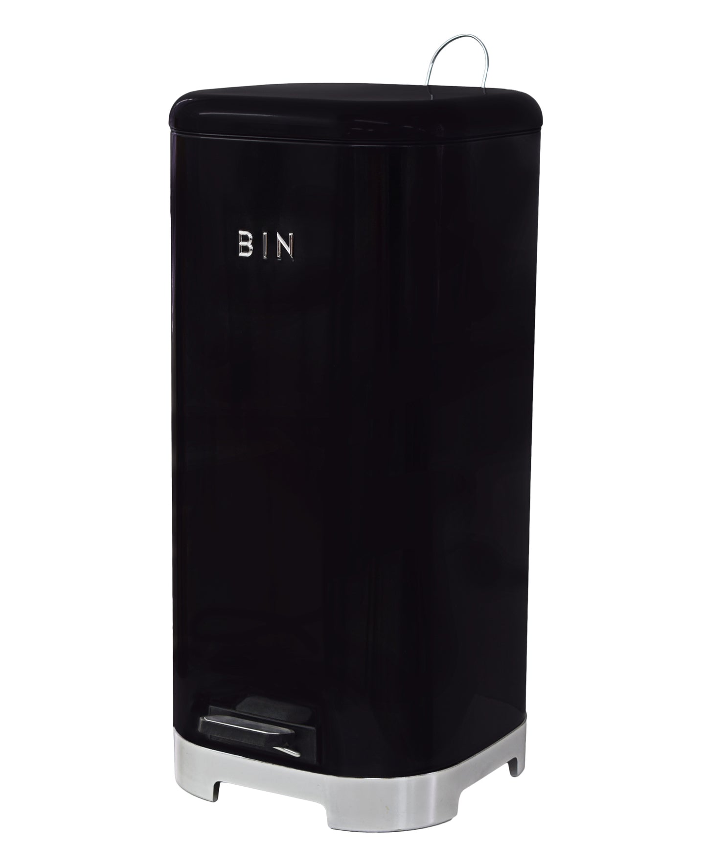 Retro Pedal Dust Bin 20Lt - Black