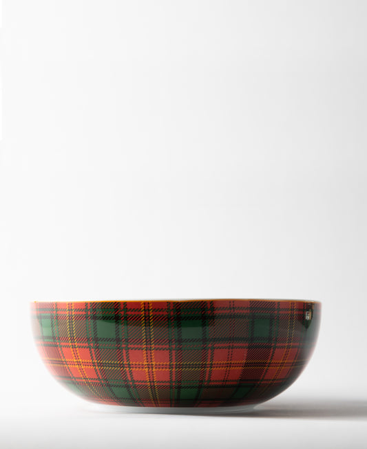 Jenna Clifford Red Tartan Salad Bowl - Red