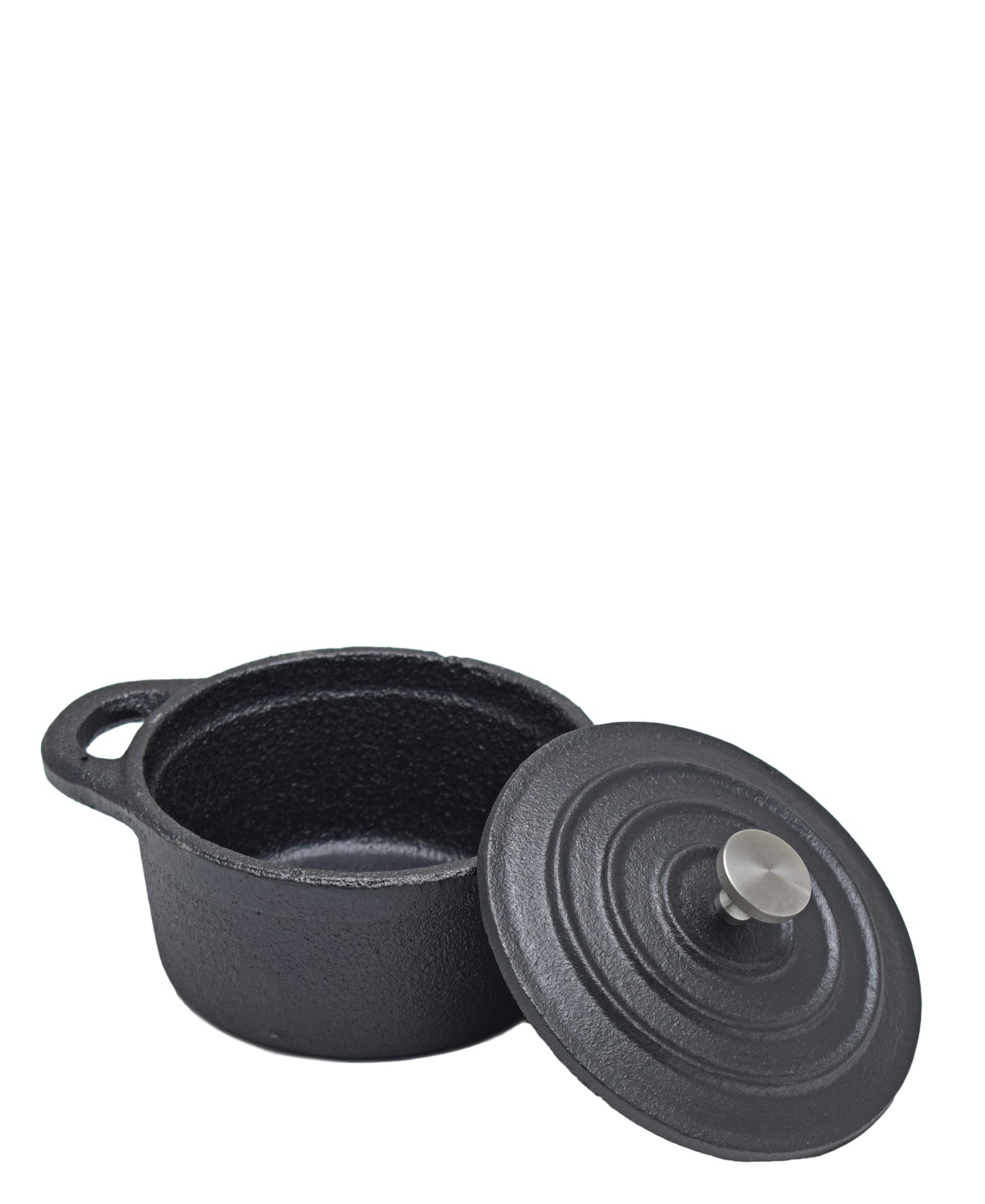 Regent Cast Iron Round Mini Pot 10cm - Black