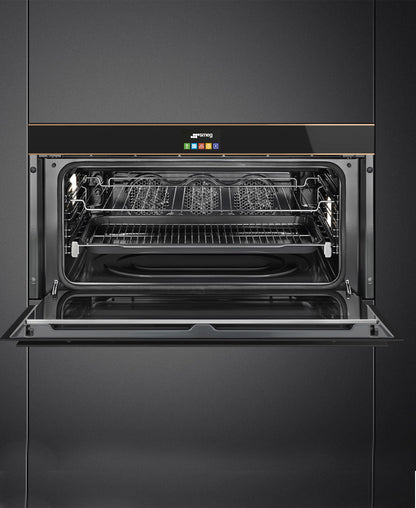 Smeg Dolce Stil Novo Pyrolytic Self Cleaning Oven - Black