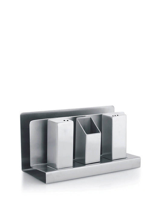 Kitchen Life 3 Piece Holder - Silver