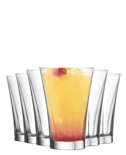 LAV Truva 6 Piece Hi Ball Glass - Clear