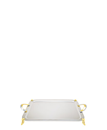 Table Pride Silver And Gold Tray,Small