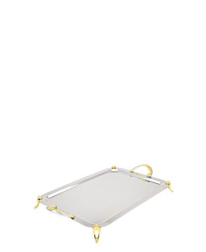 Table Pride Silver And Gold Tray,Small