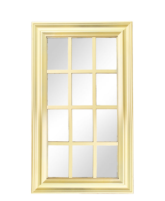 Urban Decor Window Frame Mirror - Gold