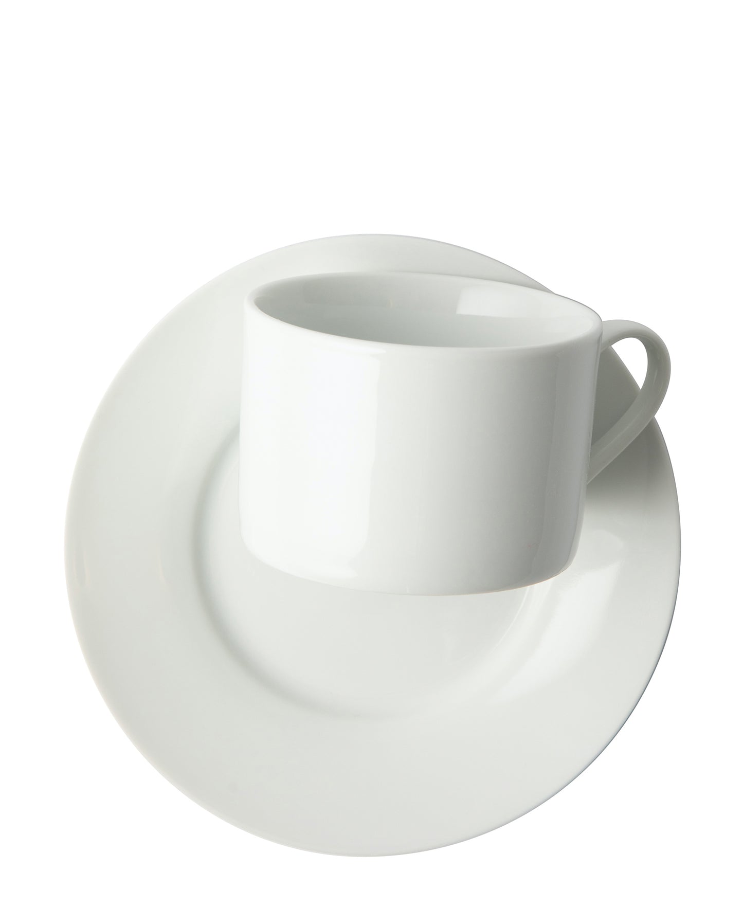 Jenna Clifford Galateo Rim Cup & Saucer 200ml - Super White