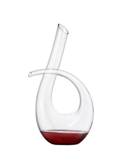 Swan Swirl Crystal Decanter 750ml - Clear