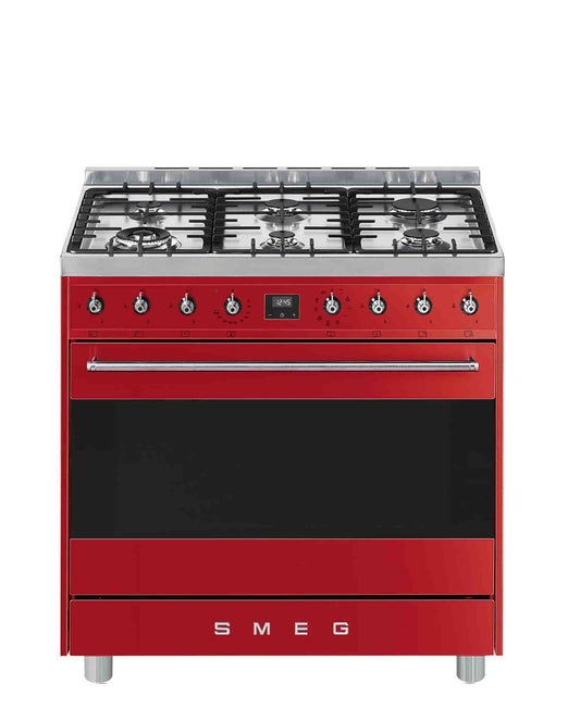 Smeg 90cm Red Gas/Electric Cooker - C9MARSSA9