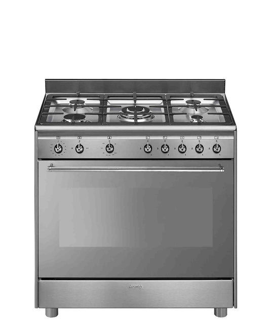 Smeg 90cm Stainless Steel Gas Stove - SSA91GGX9