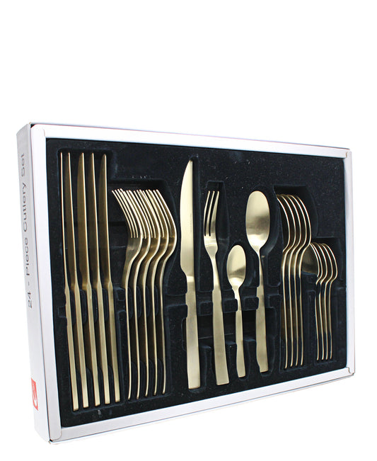 Table Pride 24 Piece Cutlery Set - Gold