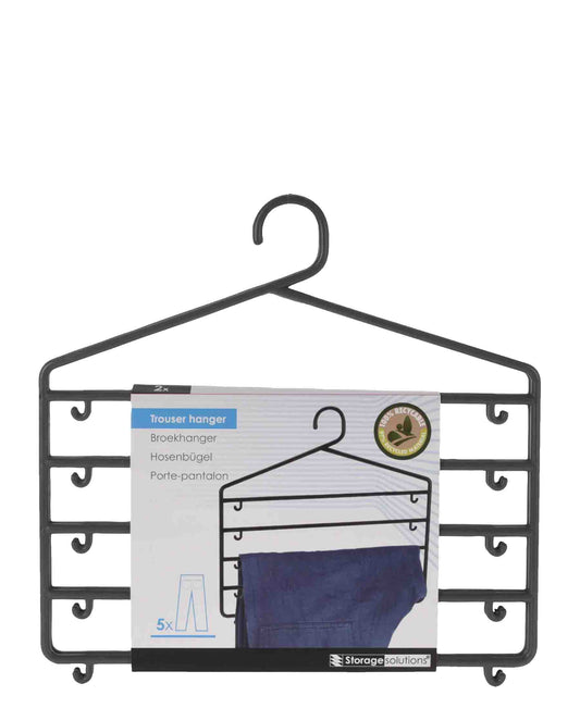 Storage Solutions Trouser Hanger 2 Piece - Grey