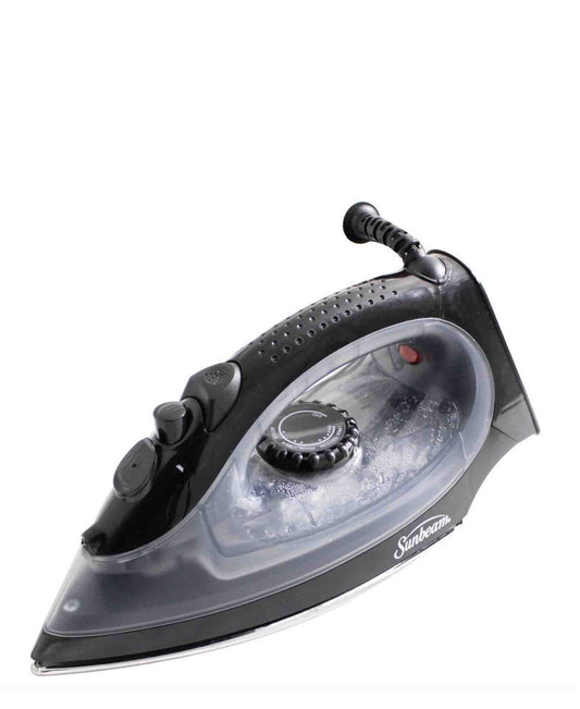 Sunbeam 2000W Lightweight Travel Sized Steam Dry & Spray Iron - Black