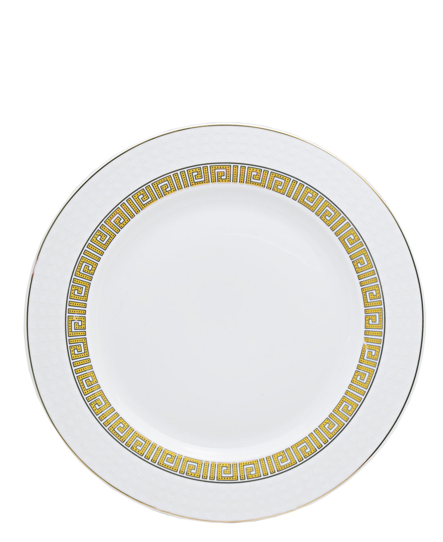 Table Pride 47 Piece Dinner Set - White With Gold Rim