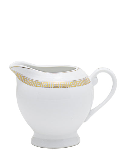 Table Pride 47 Piece Dinner Set - White With Gold Rim