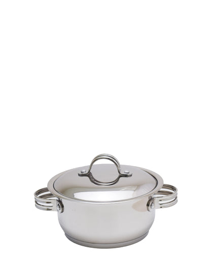 Tez 24cm High Casserole - Silver