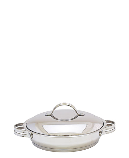 Tez 28cm Low Casserole - Silver