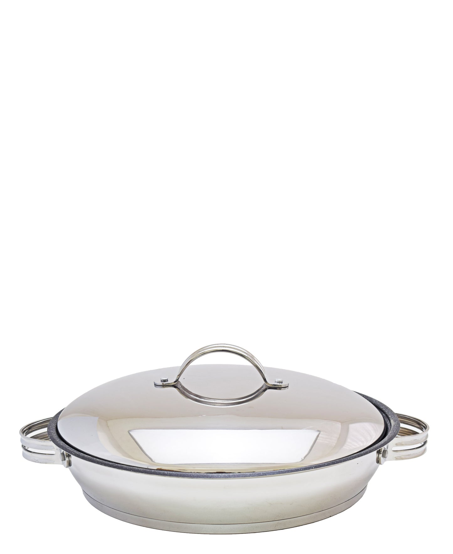 Tez 40cm Low Casserole - Silver