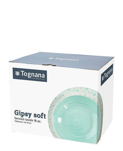 Tognana 18 Piece Gipsy Soft Dinnerware Set - Assorted Colours