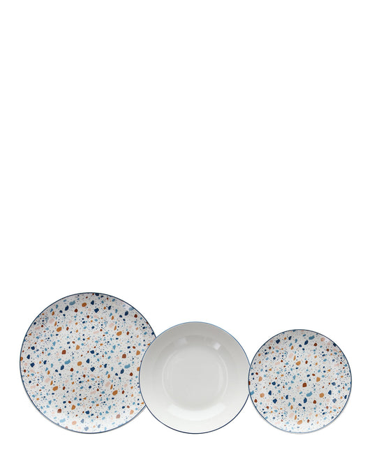 Tognana 18 Piece Terrazzo Dinnerware Set - Multicolour