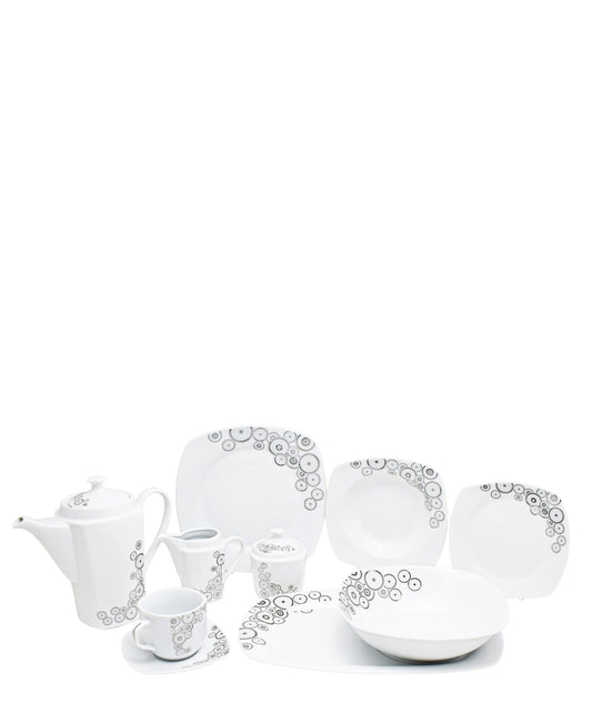 Table Pride 47 Piece Dinner Set - White