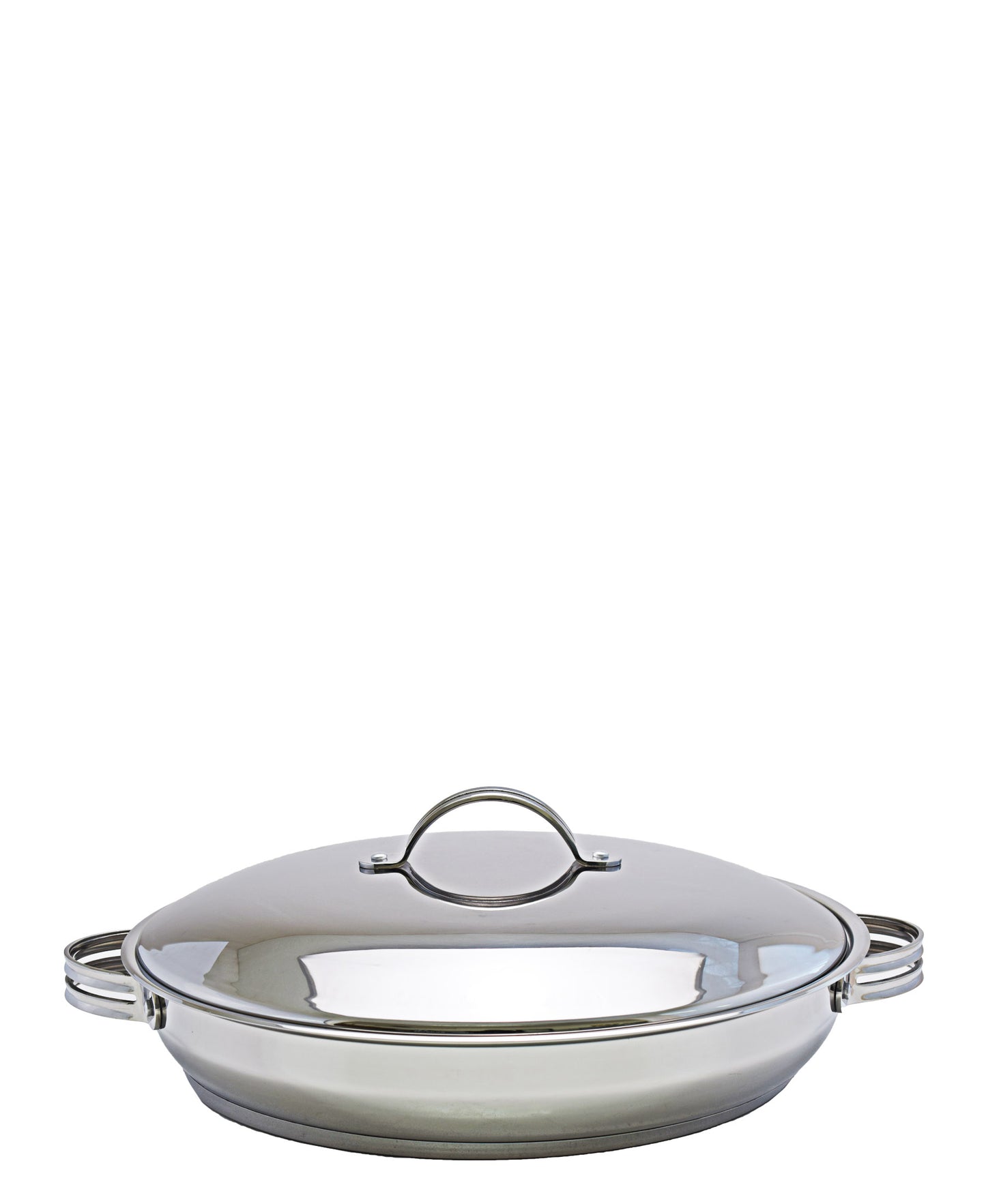 Tez 44cm Low Casserole - Silver