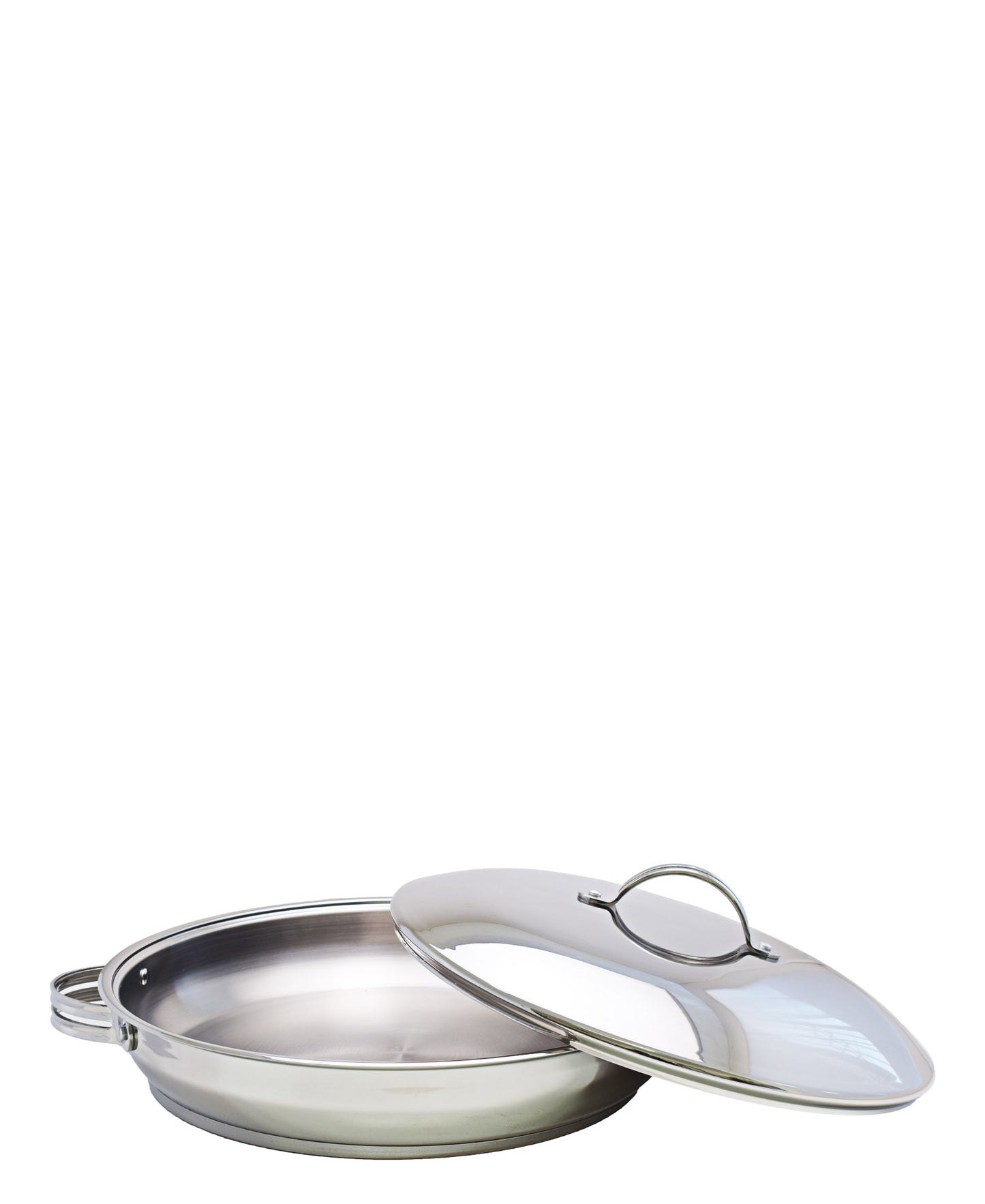 Tez 44cm Low Casserole - Silver