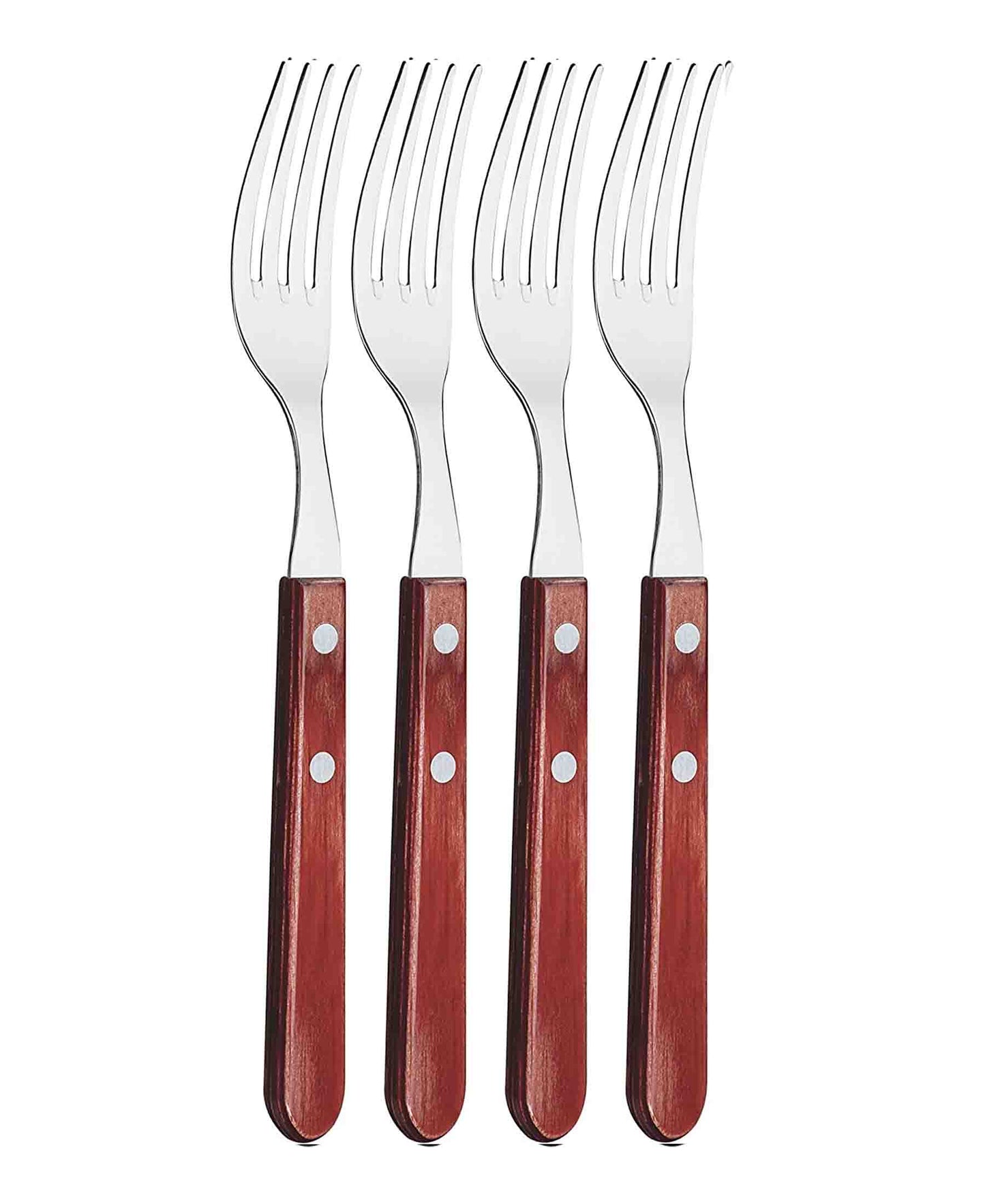 Tramontina 4 Piece Jumbo Fork Set - Brown