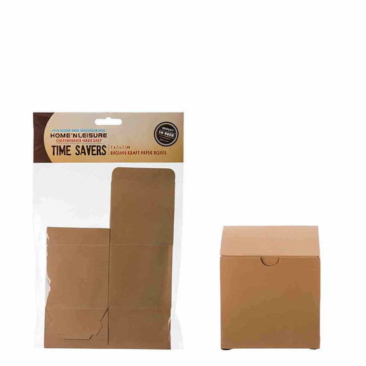Urban Decor 10 Piece Paper Party Boxes - Brown