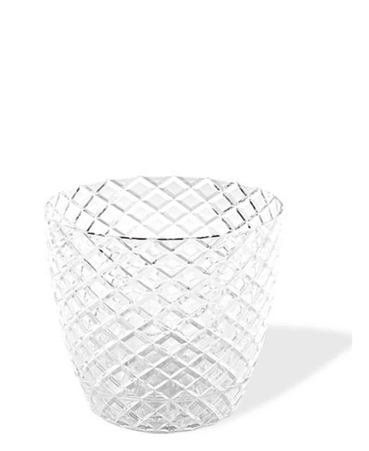 Urban Decor Diamond Pattern Orchid Plant Pot 1.60Lt - Clear