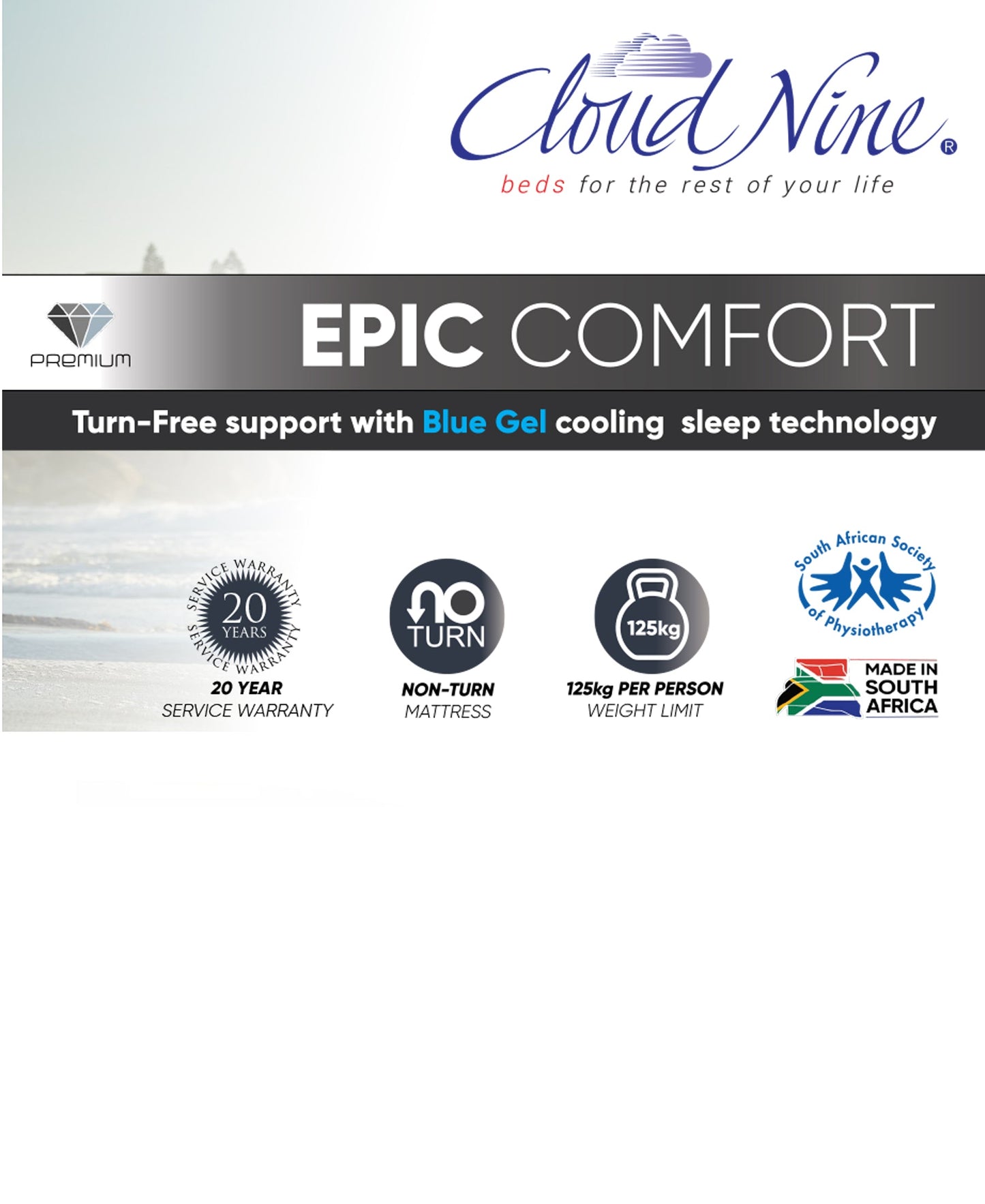 Cloud Nine Epic Comfort Bed King
